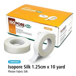 Plester Luka Isopore Silk OneMed 1,25cm x 10m (per Roll)