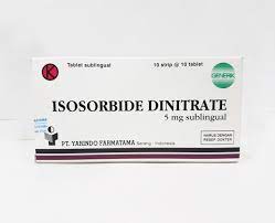 Isosorbide Dinitrate 5 mg Yarindo (per Tablet)