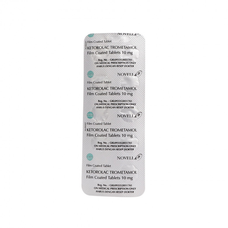 Ketorolac Novell 10mg Tablet (per Strip)