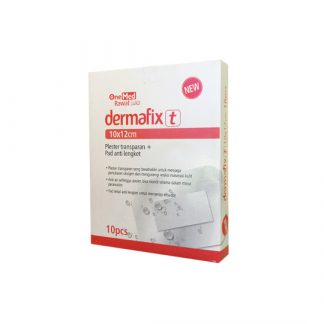 Dermafix T Plester Luka Transparan Anti Air 10x12 cm (per pcs)